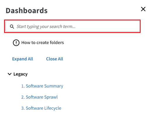 View dashboard